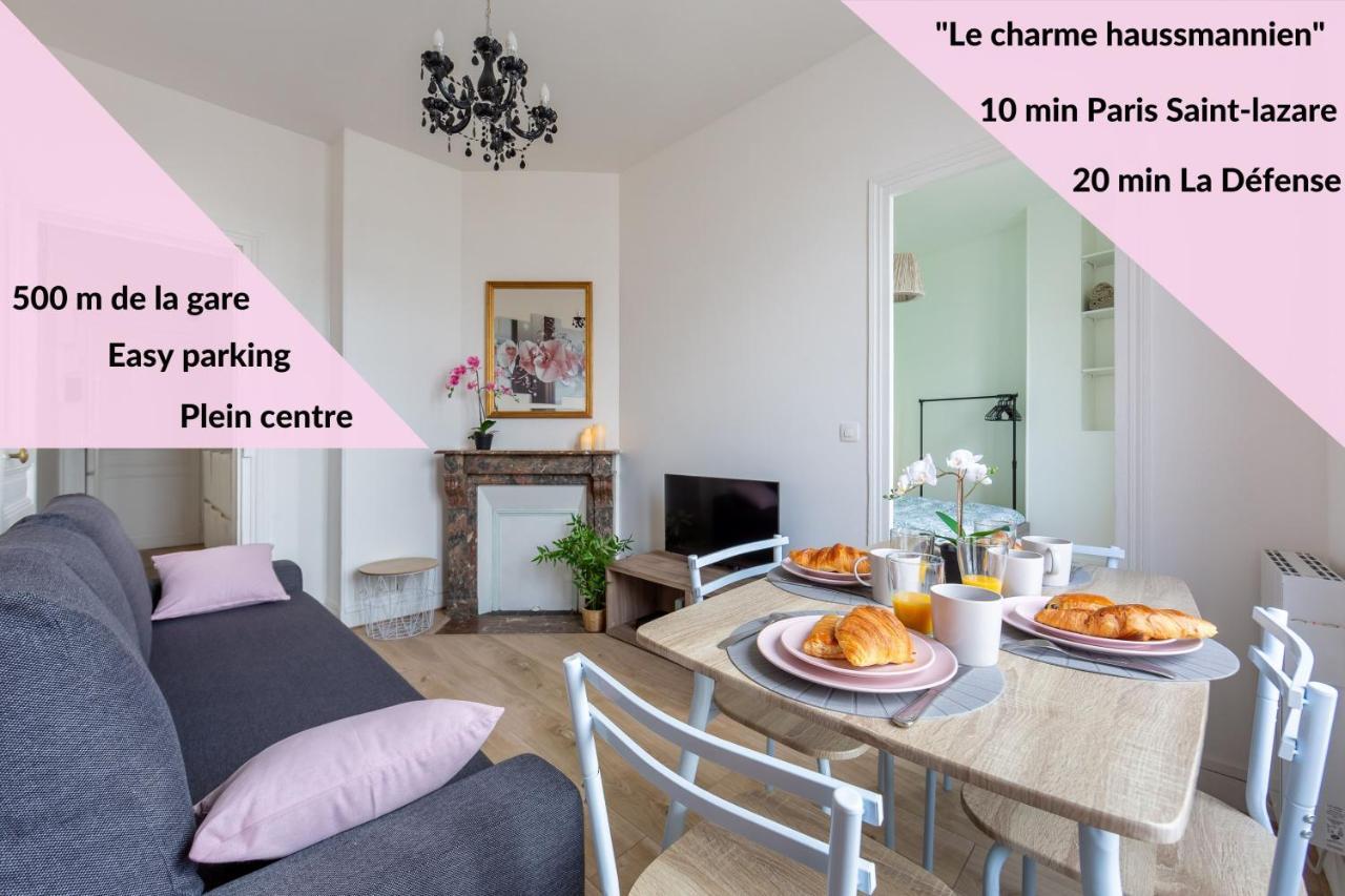 Le Charme Haussmannien-10 Min Paris Appartement Argenteuil Buitenkant foto